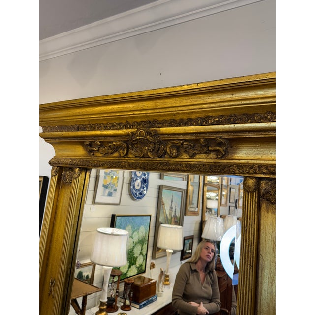 Early 20th Century Antique Neoclassic French Mirror For Sale - Image 5 of 9
