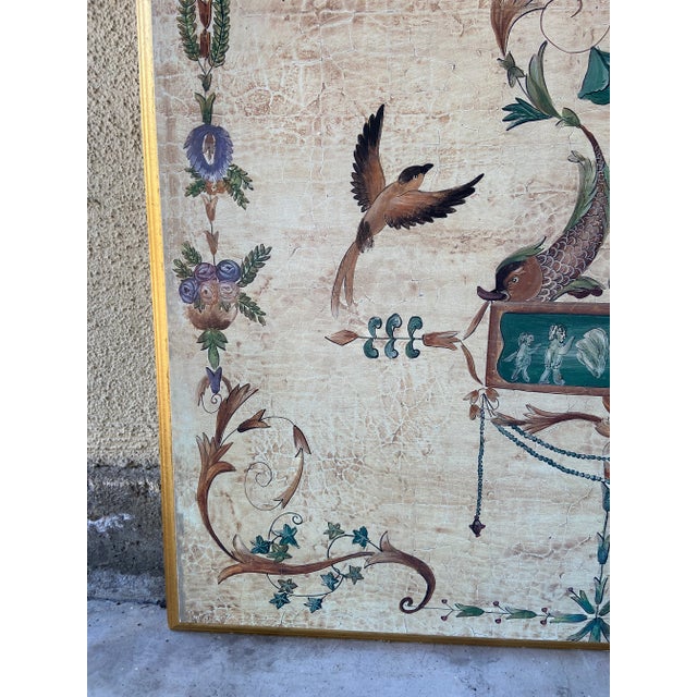 1990s 1990s Vintage Ballard Designs Neoclassical Picture on Wood, Framed For Sale - Image 5 of 12