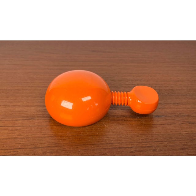 Mid-Century Modern Space Age Danish Orange Plastic Nutcracker from Dana Plast, 1960s For Sale - Image 6 of 18