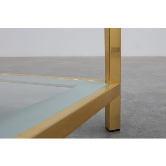 Mid‑Century Square Coffee Table from Fedam, Belgium, 1980s For Sale - Image 6 of 11