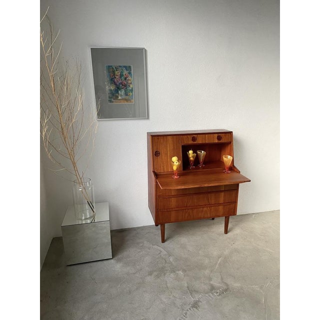1960s Danish Teak Secretary, 1960s For Sale - Image 5 of 18