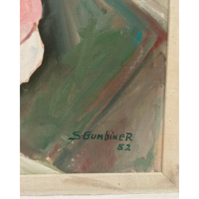 Impressionistic Portrait 'Younger Than Springtime' Oil on Canvas, Signed by Artist For Sale In Palm Springs - Image 6 of 11