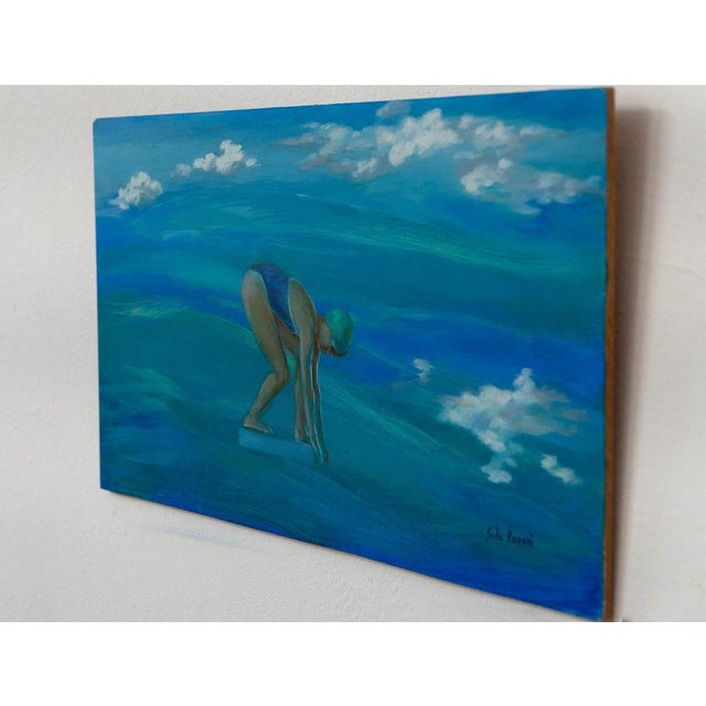 Sula Repani, Just Before Immersion, 2022, Oil on Wood Panel For Sale - Image 11 of 13