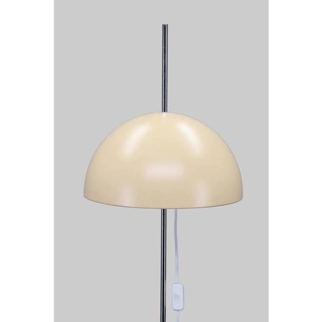 Silver Space Age Mushroom Floor Lamp in Metal from Napako, Former Czechoslovakia, 1970s For Sale - Image 8 of 10