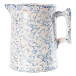 Mid 20th Century Spongeware Pitcher For Sale