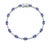 Natural 18k Gold Blue Sapphire 3.85cts & Diamond 0.39cts Bracelet For Sale In New York - Image 6 of 6