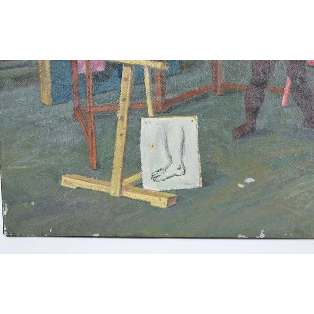 1950 S Portrait Dancer In Studio Oil Painting By Victor Lasuchin Chairish Comparing video of dance choreographer jani master and his choreographed moves of hero's. 1950 s portrait dancer in studio oil painting by victor lasuchin