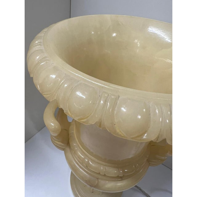 Alabaster Table Lamp, 1970s For Sale - Image 4 of 12