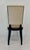 Vintage French Dining Chairs in Black Lacquer and Beige Velvet, 1980s, Set of 10 For Sale - Image 10 of 11
