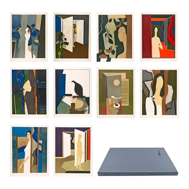 Andre Minaux "Helene" Portfolio 10 Lithographs S /N Deluxe Suite 1974 For Sale