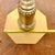 Vintage Hollywood Regency Gilt Pedestal Accent Table With Glass Top For Sale - Image 10 of 10