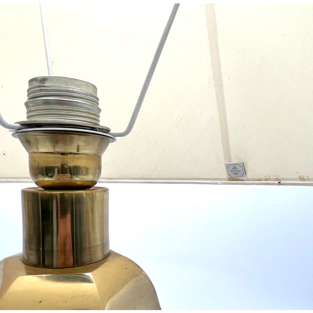 Large Hollywood Regency Twisted Brass Table Lamp by Gomiero, Italy, 1970s For Sale - Image 9 of 18