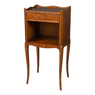 Mid-20th Century Louis XV-Louis XVI Transitional Marquetry Coffee Table For Sale