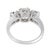 Vintage Gia 1.37 Carat Diamond 18k White Gold Engagement Ring, Size 6.5 For Sale In Los Angeles - Image 6 of 6