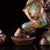 Dark Green Pair of Gilt Cloisonne Enamel Qilin Figures – 7.9" Mythical Beast Statues For Sale - Image 8 of 10