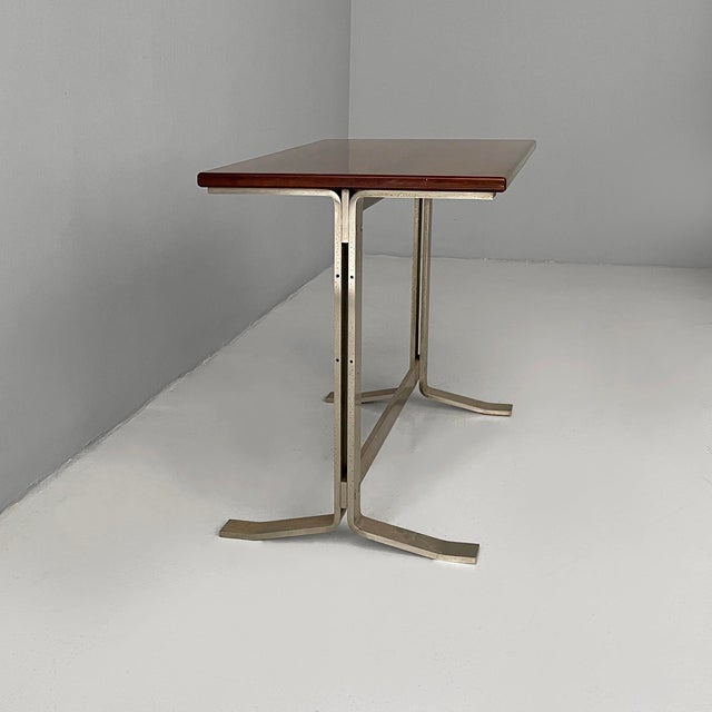 Italian Modern Wood and Steel Desk from Formanova, 1970s For Sale - Image 3 of 18