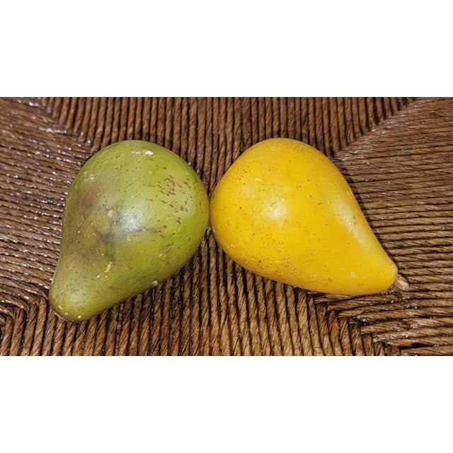 Late 19th Century Wooden Footed Bowl W/26 Stone Fruits For Sale - Image 14 of 14
