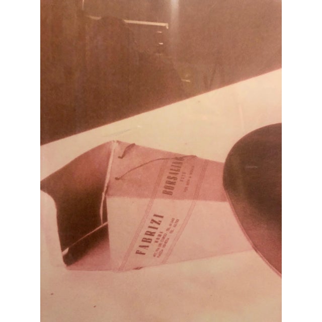 David Aschkenas Large Vintage Photograph Polaroid Transfer Photo Print Borsalino Hat Signed 1996, 1996 For Sale - Image 4 of 7