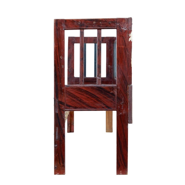 Mid 19th Century Swedish Rustic Hand-Painted Pine Bench, 1860 For Sale - Image 5 of 9