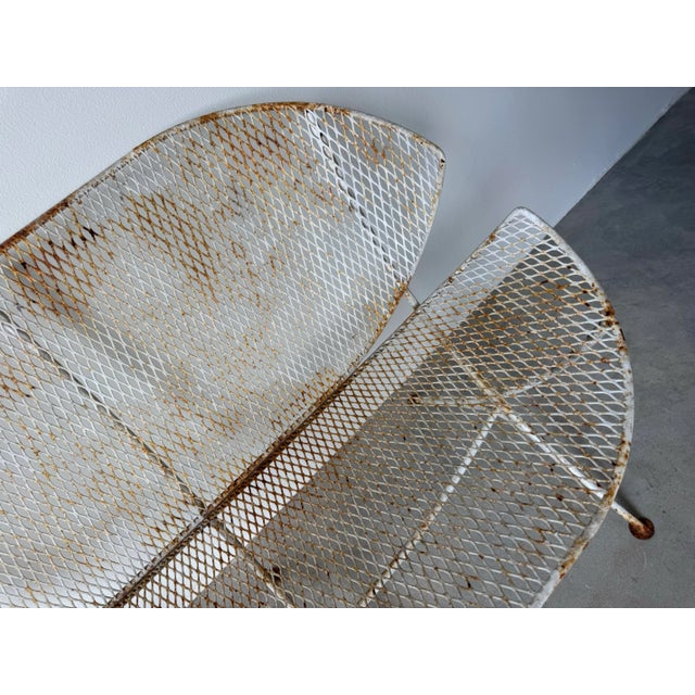 1960’s Vintage Maurizio Tempestini for Salterini “Clamshell” or “Orange Slice” Outdoor Settee For Sale - Image 9 of 11