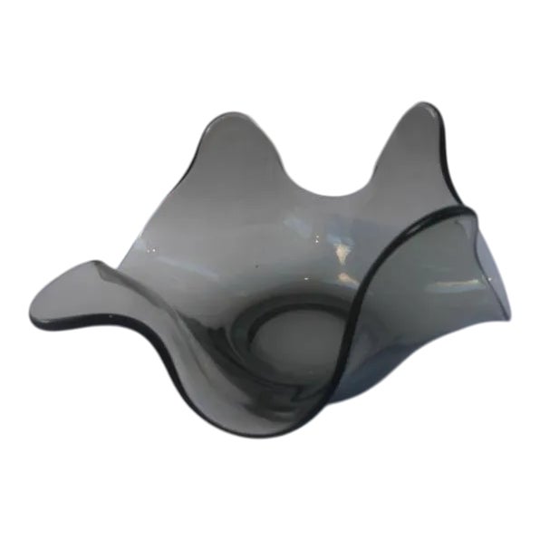 Mid-Century Handkerchief Glass Bowl For Sale