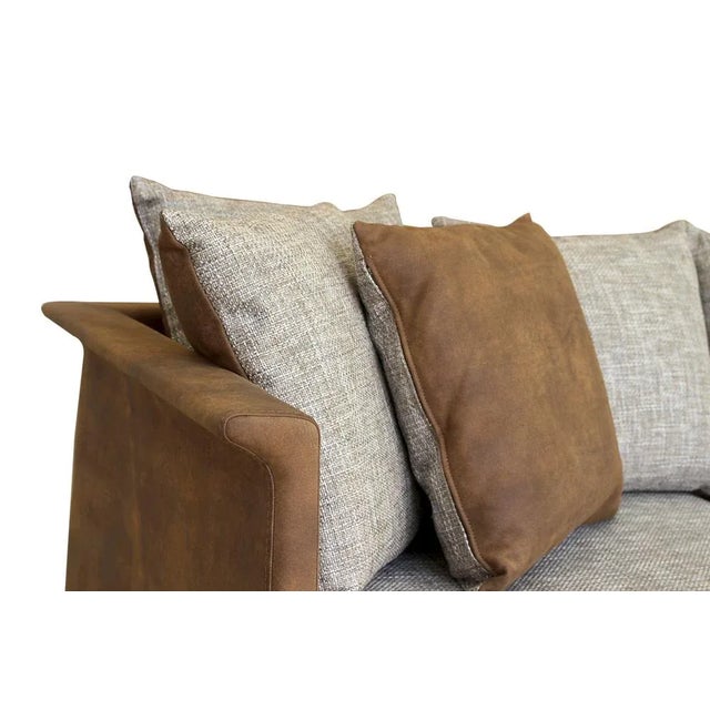 Brown Leather Franz Sofa from Collector For Sale - Image 8 of 9