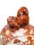 Burnt Orange Mid 19th Century Meiji Period Japanese Kutani Porcelain Koro and Kylin Dog Globular Cover For Sale - Image 8 of 12