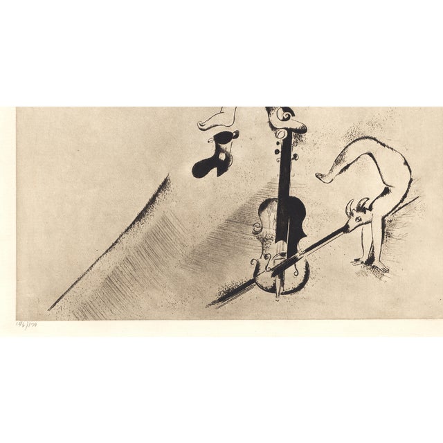 Marc Chagall "L' Acrobate Au Violin" by Marc Chagall For Sale - Image 4 of 4