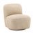Modern soft polyester upholstered swivel accent chair in neutral ivory and beige tones. Simple minimalist style and nice...