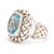 Early 21st Century Slane Blue Topaz Basketweave Ring, Sterling Silver, Ring Size 7 For Sale - Image 5 of 7