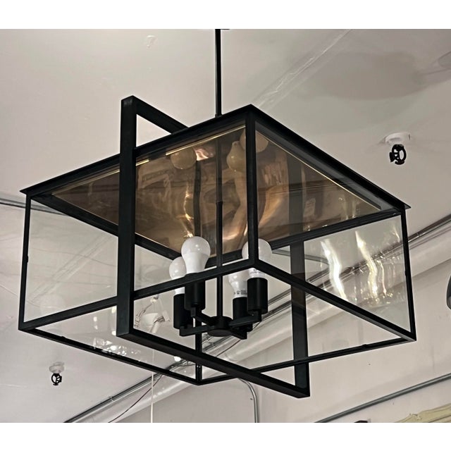 Design Plus Gallery presents the Halle Hanging Lantern by Ian K. Fowler for Visual Comfort. Designed with a graphic spirit...