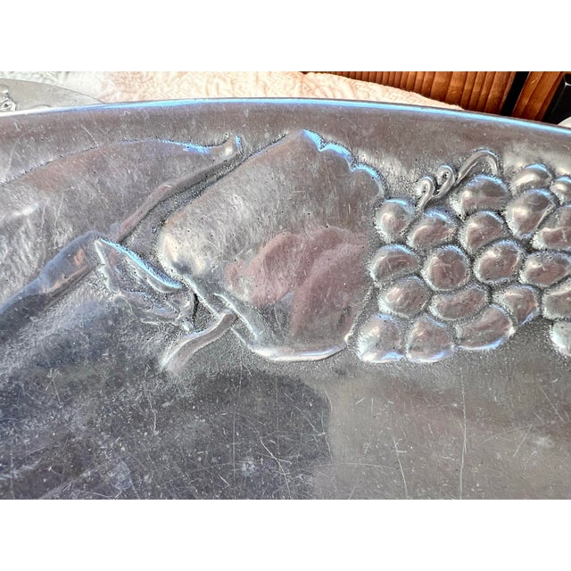 Rustic 1990s Wilton Armetale Platter and Bowl Set- 2 Pieces For Sale - Image 3 of 8