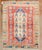 Folk Art Vintage Zabihi Collection Red Turkish Anatolian Scatter Rug - 3'4" x 4'3" For Sale - Image 3 of 6