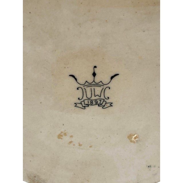 Ceramic Vintage Blue-and-White Patterned Pottery Jar For Sale - Image 7 of 7