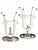 White Pr. Of Vintage Restoration Hardward Adjustable White Bar Stools For Sale - Image 8 of 13