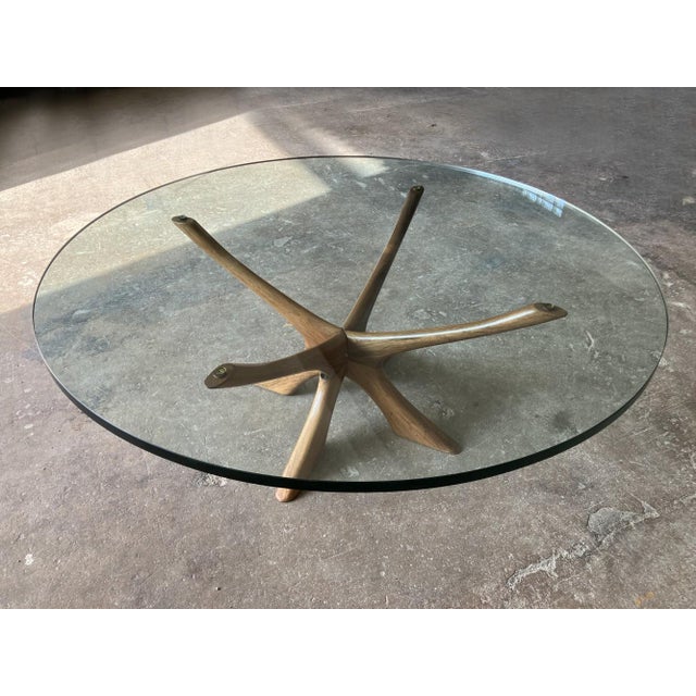 Mid-Century Modern Vintage Coffee Table in Glass by Illum Wikkelsø for Niels Eilersen, 1960s For Sale - Image 3 of 11