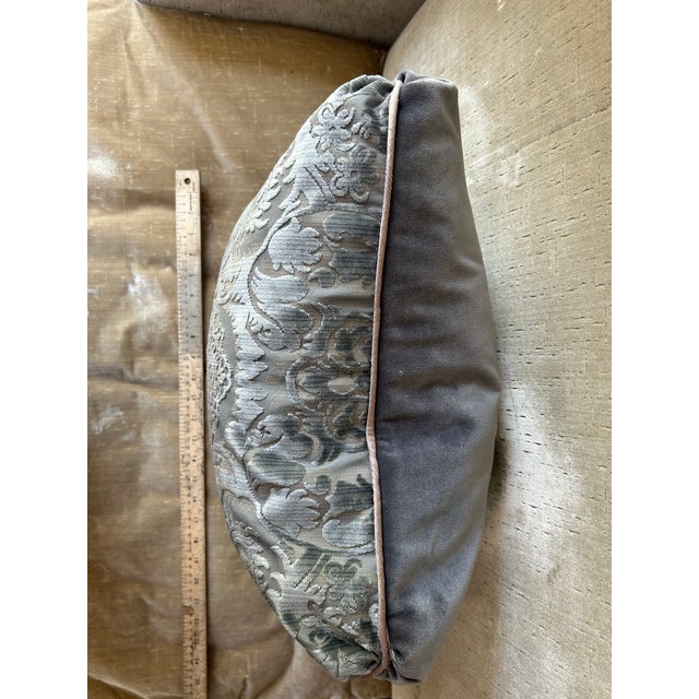 Transitional Luigi Bevilacqua Silk Velvet Pillow For Sale - Image 3 of 5