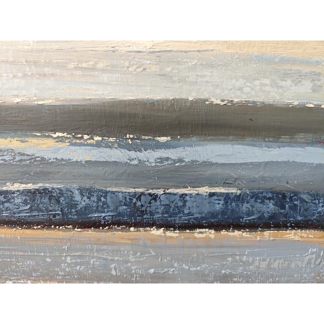Between Two Silences, Abstract Seaside, French, Contemporary, Framed by Sophiee Dumont For Sale - Image 6 of 8