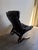1960s Kengu Lounge Chair in Style of E. & N. Solheim - Vintage 1960s Scandinavian Leather Chair For Sale - Image 5 of 9