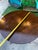 1970s Mid Century Modern Wooden Round Side Table With Brass Claw Feet For Sale - Image 4 of 6