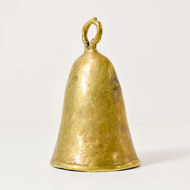 African Early 20th Century Benue Brass Bell Nigeria For Sale - Image 3 of 7