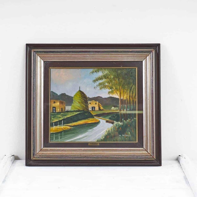 V. Masini, Untitled, 1970s, Oil on Canvas For Sale - Image 5 of 5