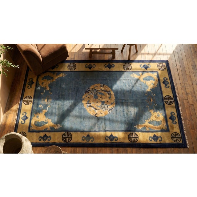 Late 19th Century Chinese Peking Dragon Carpet For Sale - Image 10 of 12