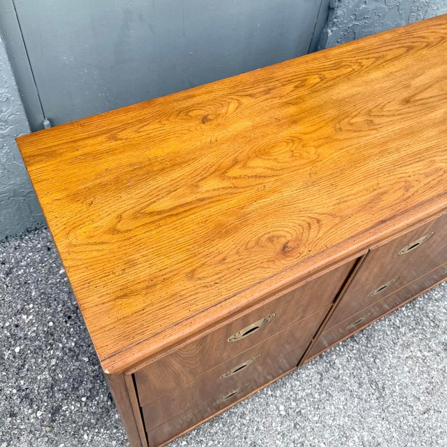 Mid 20th Century Drexel “Passages” Campaign Style Dresser For Sale - Image 5 of 11