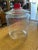Vintage Tom’s Toasted Peanuts Clear Glass Jar - Red Handled Lid-Counter Display. Estimate age 1950 . This was used as a...