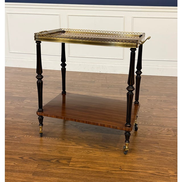 Brown Leighton Hall Serving Cart/Trolley - Showroom Sample For Sale - Image 8 of 12