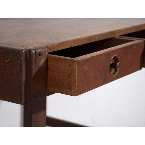 Antique Japanese Tsukue Writing Desk in Wood For Sale - Image 5 of 12