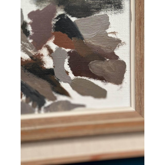 B. Person, Absract, 1950s, Oil Painting on Canvas, Framed For Sale - Image 9 of 18