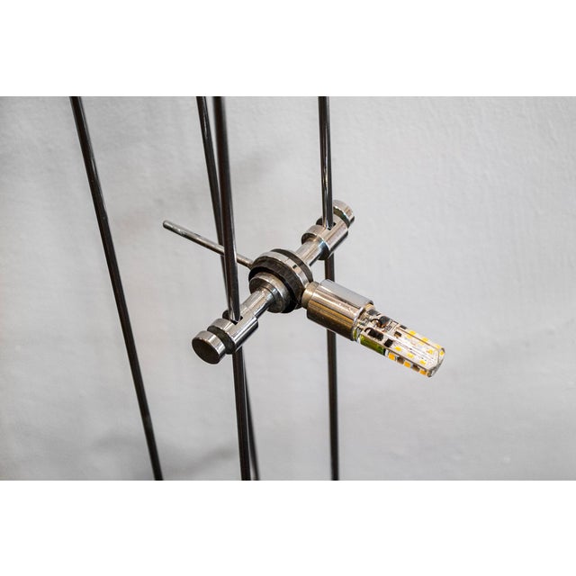 Vintage Italian Acrylic Glass Floor Lamp, 1980s For Sale - Image 4 of 6