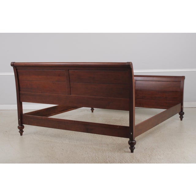 Ethan Allen British Classics King Size Sleigh Bed For Sale In Philadelphia - Image 6 of 17